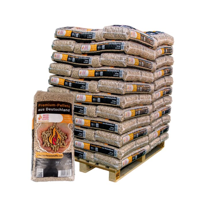 Holzpellets ENplus A1 960 kg – Naturbrennstoffe 6 mm Nadelholz (64 x 15 kg Palette) Holzpellets ENplus A1 960 kg – Naturbrennstoffe 6 mm Nadelholz (64 x 15 kg Palette)